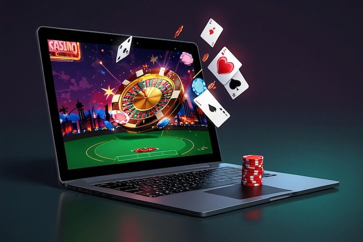 Strategi permainan Teen Patti dengan visualisasi kartu dan pilihan taruhan